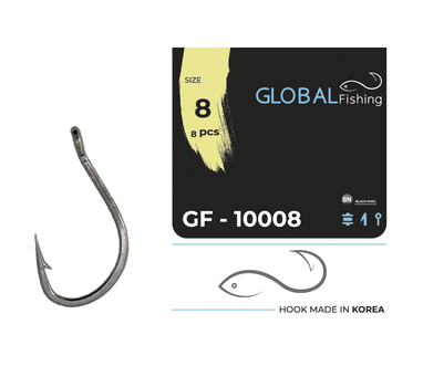 Крючок Global Fishing GF-10008 №8 8шт
