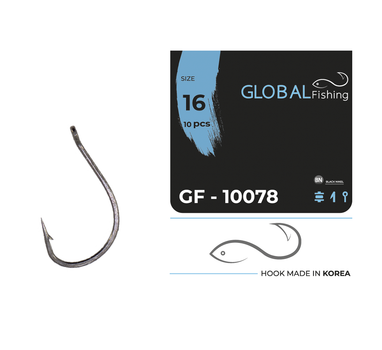 Крючок Global Fishing GF-10078 №16 10шт