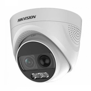 Turbo HD видеокамера Hikvision DS-2CE72DFT-PIRXOF28 2 Мп ColorVu с PIR датчиком и сиреной