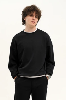 Свитшот оверсайз мужской Black XL