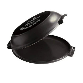 Форма для выпечки пирога тарт татен с крышкой, 32,5x29,5x8 см грифельная Delight Emile Henry