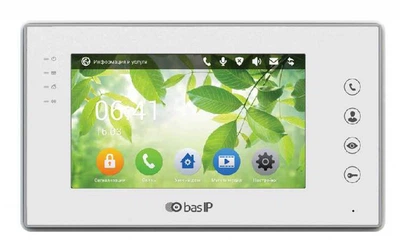 Відеодомофон BAS-IP AR-07 7 дюймів кольоровий сенсорний екран керування світлом