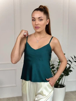 Майка из шелка Армани Изумрудный Maybel 3XL 510 (2344_6)