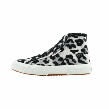 Кеди жіночі Superga 2795 Fanvelvetw Leopard Black-White.Розмір 38 (24.5 см)