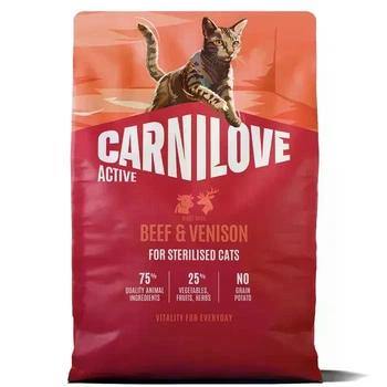 Сухой корм для взрослых стерилизованных котов Carnilove Cat Active Sterilised с говядиной и олениной 2 кг (173719)