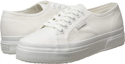 Кеди жіночі Superga Unisex 2736 COTU DBL3 Total White. Розмір 35.5 (22.5см)