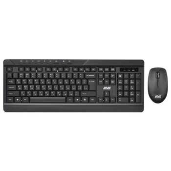 Комплект беспроводная клавиатура и мышь 2E MK-410 Black WL, EN/UK