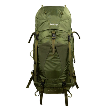 Туристичний рюкзак Tramp Expedition 60 л. для походів і гірського туризму з каркасом, вентиляцією та дощовиком (UTRP-056-olive)
