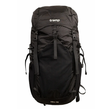 Туристичний рюкзак Tramp Hike 30L з чохлом від дощу для походів і трекінгу (UTRP-058-black)
