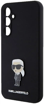Панель Karl Lagerfeld Silicone Ikonik Metal Pin KLHCS23FEMHKNPK для Samsung S23 FE S711 Black (3666339218645)