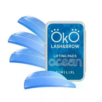 Набор валиков для ламинирования ресниц OKO Lash&Brow Ocean, 4 пары (S, M, L, XL)