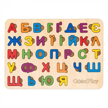 Пазл-сортер Абетка веселка GoodPlay PS-4-005 Різнокольоровий shop (4820276870444)