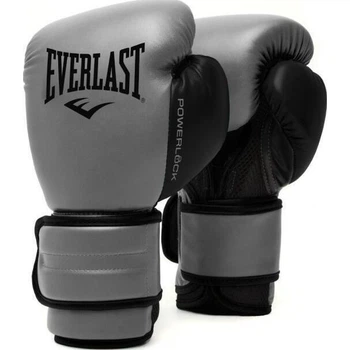 Перчатки боксерские Everlast POWERLOCK 2R TRAINING GLOVES серые (12 унций) P00002305