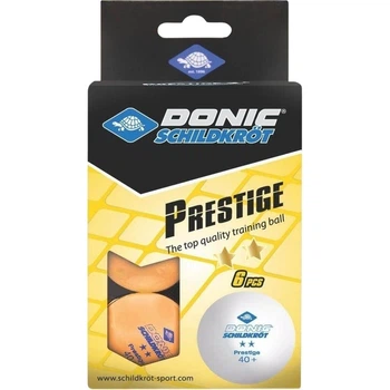 Набор мячей для настольного тенниса Donic PRESTIGE 2* 40+ оранжевый (6 штук) 658028