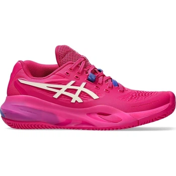 Кроссовки теннисные женские Asics GEL-RESOLUTION X CLAY розово-сине-белые 40 1042A277-700