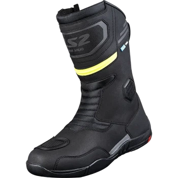 Мотообувь LS2 Goby Man Boots WP Black Hi-Vis Yellow - 41