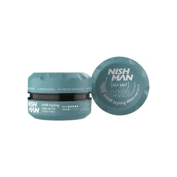 Матова паста для стилізації волосся Nishman Hair Styling Matte Paste M12 з морською сіллю, 100 мл