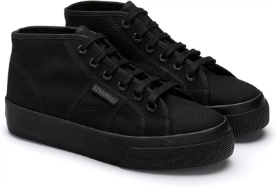 Кеди жіночі Superga Unisex 2578 COTU total black. Розмір 37.5 (24см)