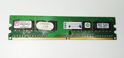Оперативна пам`ять Kingston DDR2 512Mb 667MHz PC2-5300U Б/В