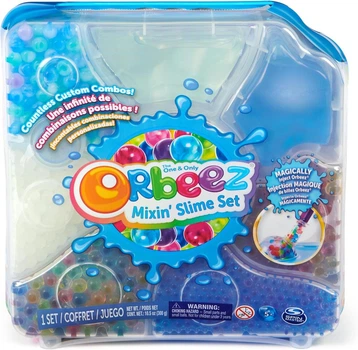 Набор для создания слайма Orbeez Slime Mixing Kit 4 Pack - 4 шт, светится в темноте, сенсорная игрушка для детей 5+