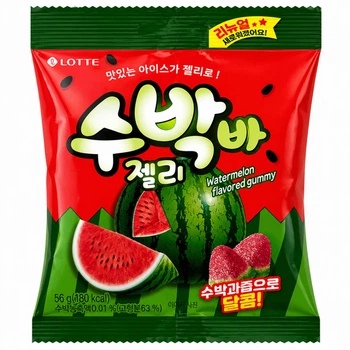 Конфеты желейные со вкусом арбуза Jellycious Lotte 56г
