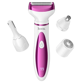 Тример-шейвер Hoco HP80 4в1 ladies trimmer and shaver Rose-red