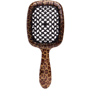 Janeke Superbrush щітка для волосся леопардова з чорним