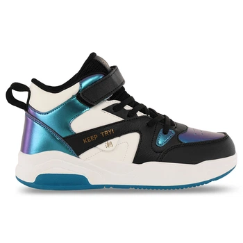 Кроссовки баскетбольные высокие на липучке SP-Sport Kid's Edition 8271 размер 39 White-Black-Multicolor