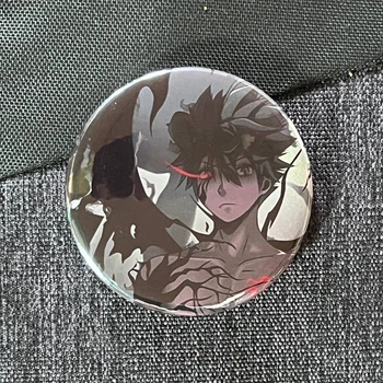 Значок аниме Черный Клевер Black Clover, диаметр 58 мм (ZNBLC 0017)