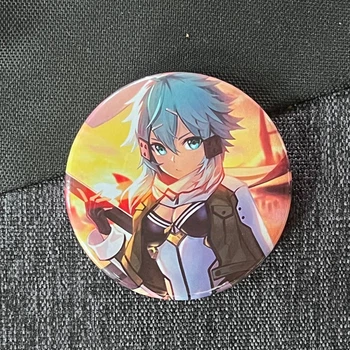 Значок аніме Майстри меча онлайн Sword Art Online, діаметр 58 мм, (ZNSAO 0015)