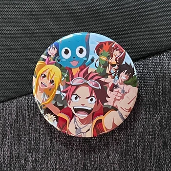 Значок аніме Хвіст Феї Fairy Tail, діаметр 58 мм, (ZNFAT 0013)