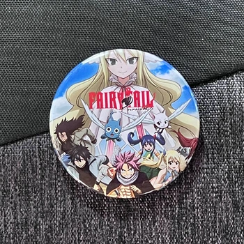 Значок аніме Хвіст Феї Fairy Tail, діаметр 58 мм, (ZNFAT 0017)