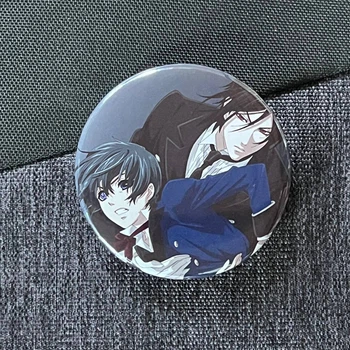 Значок аниме Темный Дворецкий Black Butler, диаметр 58 мм (ZNBLB 0019)