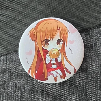 Значок аніме Майстри меча онлайн Sword Art Online, діаметр 58 мм, (ZNSAO 0007)