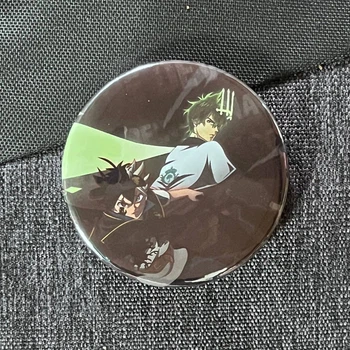 Значок аниме Черный Клевер Black Clover, диаметр 58 мм (ZNBLC 0015)