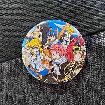 Значок аніме Хвіст Феї Fairy Tail, діаметр 58 мм, (ZNFAT 0018)
