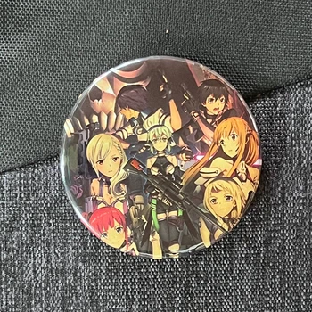 Значок аніме Майстри меча онлайн Sword Art Online, діаметр 58 мм, (ZNSAO 0010)