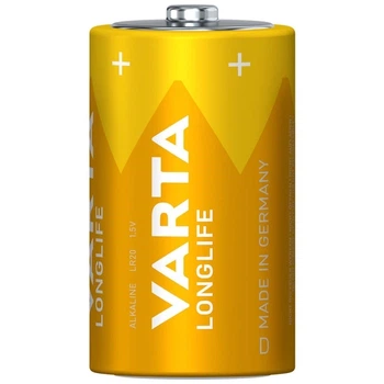 Батарейка щелочная VARTA Longlife D R20 LR20 1 шт. (4110)