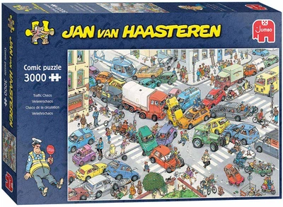 Puzzle Jumbo Jan van Haasteren Traffic Chaos 3000 elementów 20074 (8710126200742)