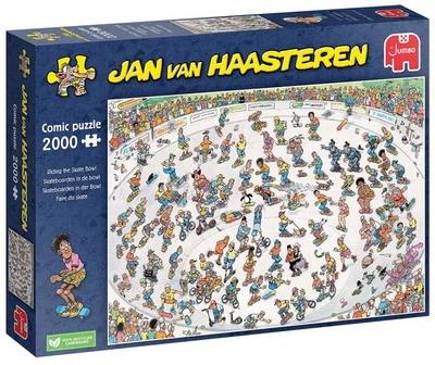 Puzzle Jumbo Jan van Haasteren Riding the Skate Bowl 2000 elementów 1110100324 (8710126003466)