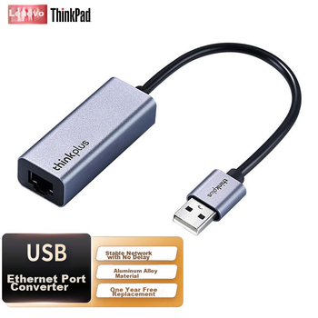 USB-адаптер Ethernet для ThinkPad Lenovo, сетевая карта RJ45 100 Мбит/с, USB-конвертер, док-станция для ноутбука, совместима с ноутбуками Apple и Xiaomi, док-станция расширения LRA1