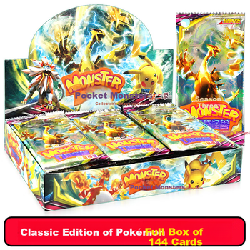 Картка QiJi Pokemon Pikachu Classic Version, кишенькові картки монстрів, дитяча іграшка подарунок