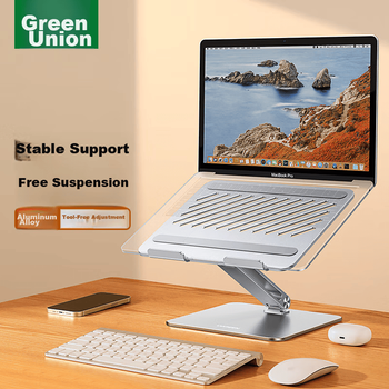 Подставка для ноутбука UGREEN, настольная подставка для компьютера, охлаждающая стойка, вертикальная регулируемая по высоте подставка, кронштейн из алюминиевого сплава, совместима с Apple Macbook, Huawei, Lenovo Legion, Xiaoxi.