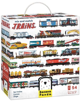 Puzzle Banana Panda Mix and Match Trains 54 elementy 49349 (5902983493495)