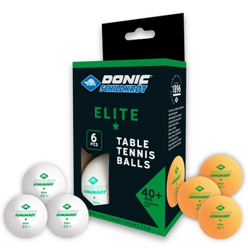 М'ячі Donic Elite 1зірка 40+ 6шт мультиколір 40 мм (608511)