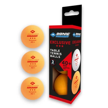 М'ячі Donic EXCLUSIVE Advantgarde 3* 40+ 3шт помаранчевий 40 мм (608338-40+)