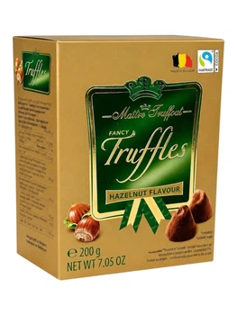 Шоколадний трюфель з ароматом лісового горіха Maitre Truffout Truffles Hazelnut Flavour 200 г (57418)
