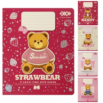 Набір зошитів учнівських загальних KIDS LINE "BEAR" клітинка, 48 аркушів ZB25.1786K