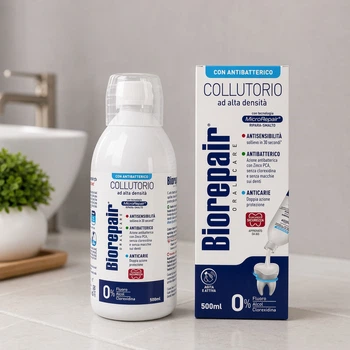 Ополіскувач Biorepair Plus з гідроксиапатитом та цинком — професійне відновлення та захист 3 в 1, 500 мл