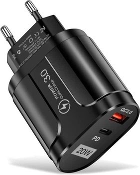 Зарядное устройство для Type-C - USB Quick Charge PD 20W черная